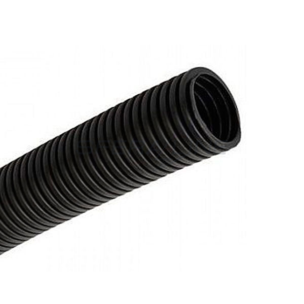 Труба гофрированная DN23мм, V2, Dвн 22,6 мм, Dвнеш 28,5 мм, полиамид, цвет-черный