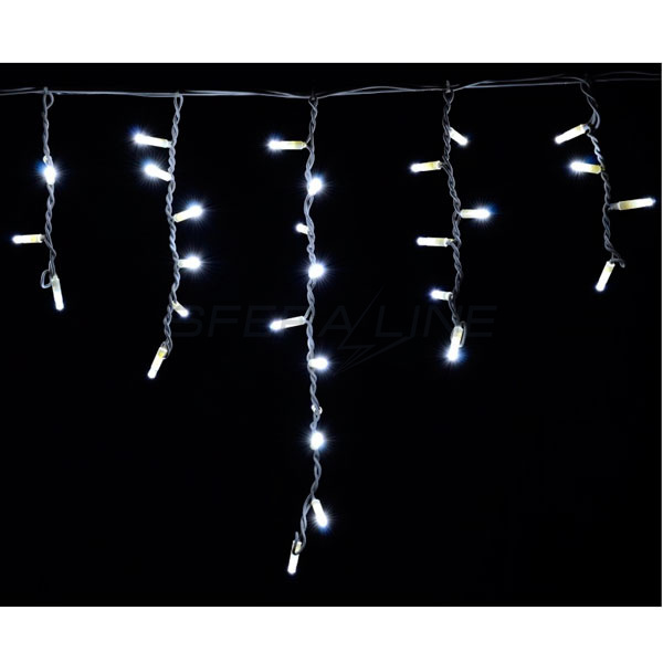 Гірлянда зовнішня DELUX ICICLE 108LED 2x1m 27flash білий/білий IP44
