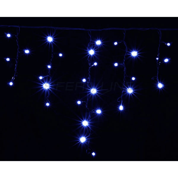 Гірлянда зовнішня DELUX ICICLE 108LED 2x1m 27flash синій/чорний IP44