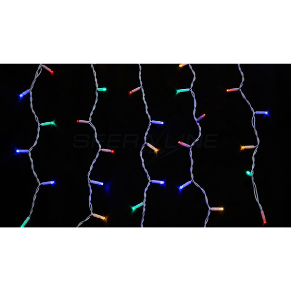 Гірлянда зовнішня DELUX ICICLE 108LED 2x1m 27flash мульти/білий IP44