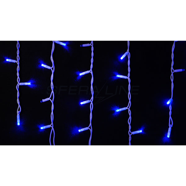 Гірлянда зовнішня DELUX ICICLE 75LED 2x0.7m 18flash синій/білий IP44