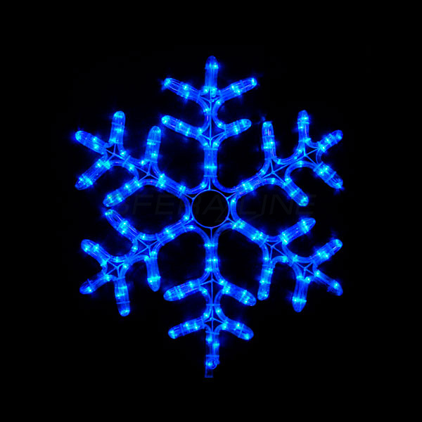 Гірлянда зовнішня DELUX MOTIF Snowflake 55см 12 flash синій IP44