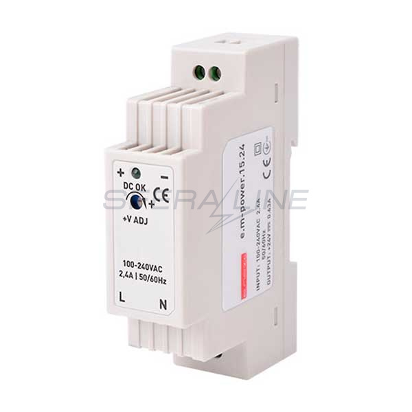 Блок живлення на DIN-рейку e.m-power.15.24 15Вт, DC24В, E.NEXT