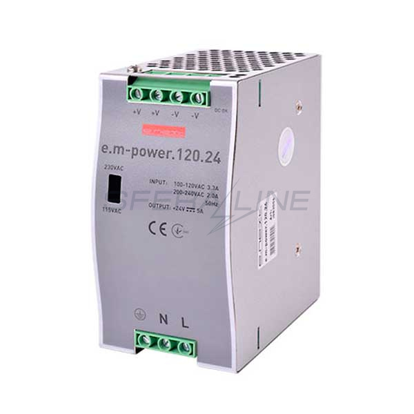 Блок живлення на DIN-рейку e.m-power.120.24 120Вт, DC24В, E.NEXT