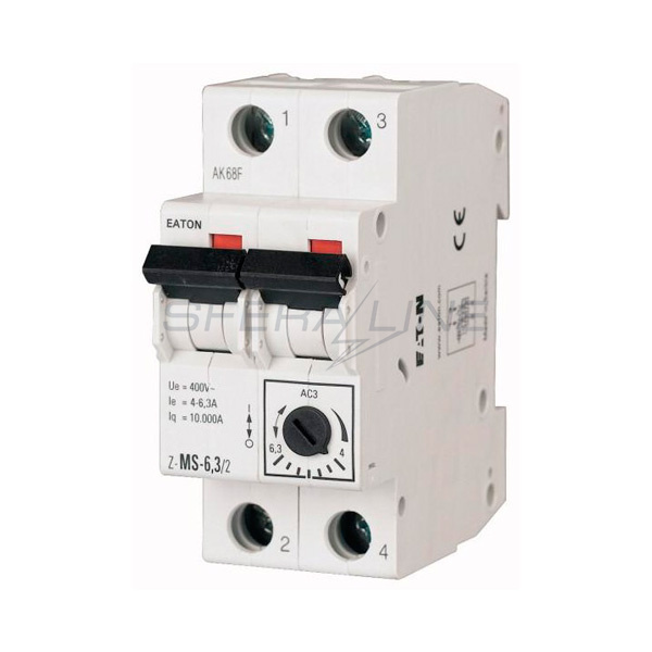 Автомат захисту двигунів 25А, 2 полюси, Z-MS-25/2 EATON (MOELLER)
