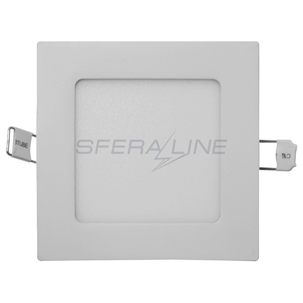 Світильник світлодіодний DownLight 6Вт, 4500К, 390Лм, квадратний, Ecostrum
