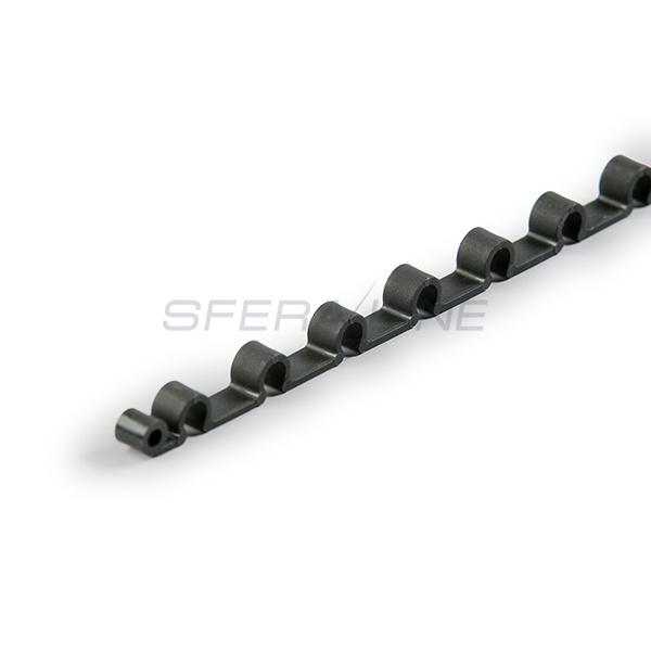 Кріпильна планка пластмасова для кабелю Ø 8 мм, крок 25 мм, PPN8