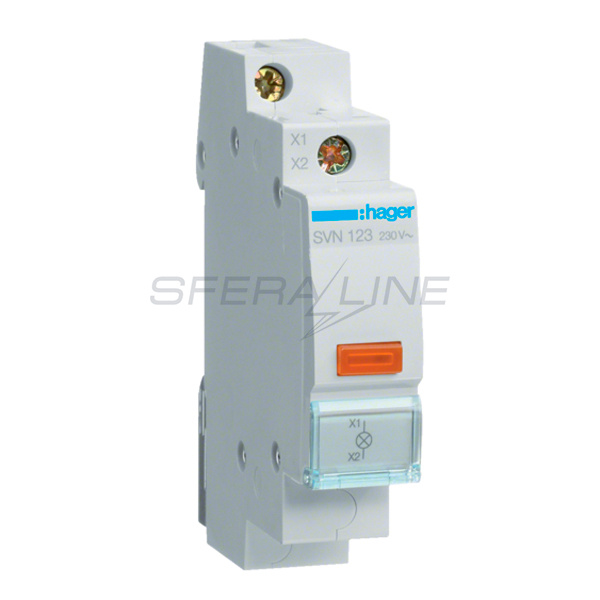 Індикатор LED 230В, жовтий, Hager