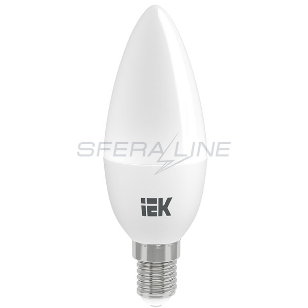 Лампа светодиодная ALFA C35 10Вт 230В 3000К E14 IEK