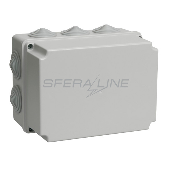 Коробка розподільна КМ41246, 190х140х120мм, для відкритої установки, IP55