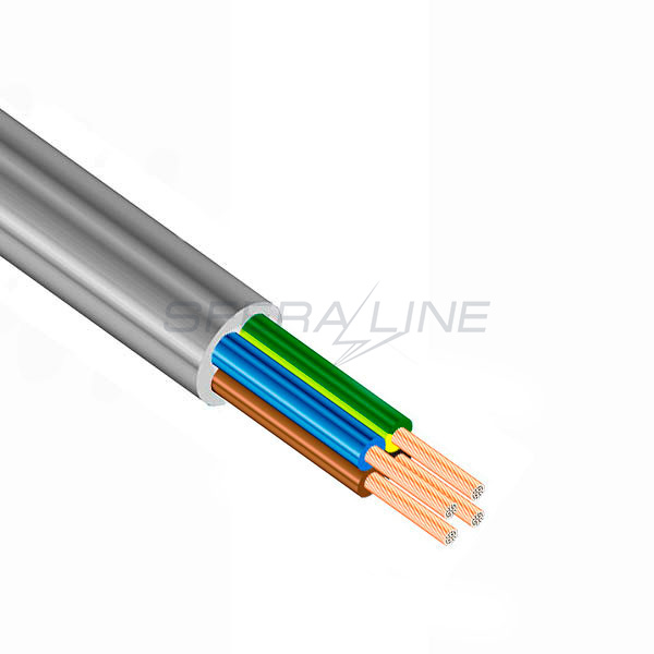 Провод ПВС нг-LS 4х2,5, черный