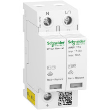 УЗИП тип 1+2 50/20кА 350В 1P+N с сигнализацией Schneider Electric iPRD1 12.5r