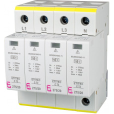 УЗИП тип 2 40/20кА 275В 4P ETI ETITEC C T2 275/20 (4+0)