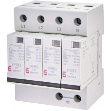 УЗИП тип 1+2 Iimp 12,5кА 280В 4P ETI ETITEC V T12 280/12,5 (4+0)
