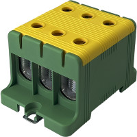Клемник FT1095G 3P,Cu:16-95 / Al: 16-95 16-95 мм² жовто-зелений Промфактор