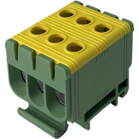 Клемник FT1050G 3P,Cu:2.5-50 / Al:6-50 2.5-50 мм² жовто-зелений Промфактор