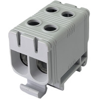 Клеммник FT1050F 2P,Cu:2.5-50 / Al:6-50 2.5-50 мм² серый Промфактор