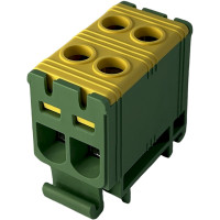 Клемник FT1016G 2P,Cu:1.5-16/Al:1.5-16 1.5-16 мм² жовто-зелений Промфактор