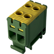 Клемник FT1016G 2P,Cu:1.5-16/Al:1.5-16 1.5-16 мм² жовто-зелений Промфактор
