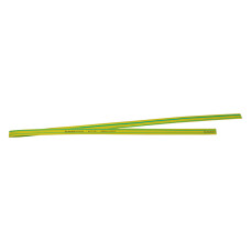 Термоусадочная трубка 7/3,5 мм жёлто-зелёная отрезок 1 м АСКО-УКРЕМ
