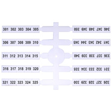 Табличка маркировочная EO3 301-350 ETI 200 шт/уп