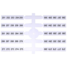 Табличка маркировочная EO3 251-300 ETI 200 шт/уп