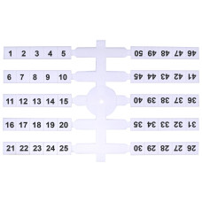 Табличка маркировочная EO3 1-50 ETI 200 шт/уп
