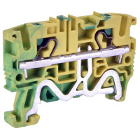 Клемник пружинний заземлювальний ESH-EFCE.4 (4 мм², push-in) жовто-зелений ETI