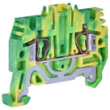 Клемник пружинний заземлювальний ESP-HTE.2 (2,5 мм²) жовто-зелений ETI