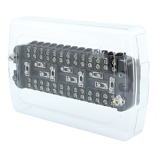 Клеммная колодка коммутационная KP25 25А (с крышкой 170х112х36) прозрачная NIK