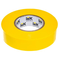 Изолента ПВХ 15 мм х 10 м 0,13 мм толщиной жёлтая IEK