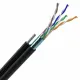 FTP cat.5e 4х2х0,51 наружный с тросом 1,2 мм PE 100МГц (бухта 500м) черный ЗЗЦМ