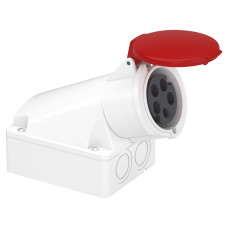 Розетка стационарная 125 3Р+PЕ+N 32А 380В IP44 (C3)