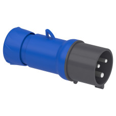 Вилка переносная 023 2Р+PЕ 32А 220В IP44 (C3)