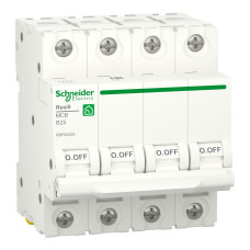 Автоматический выключатель 4P 25А B 6кА Schneider Electric Resi9