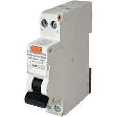 Дифавтомат 1P+N 20А C 100мА тип AC Промфактор FAP8-AC