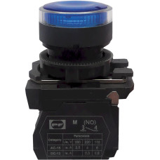Вимикач кнопковий пластиковий FP5-AW3661110 1NO (блакитний) Промфактор