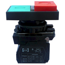 Вимикач кнопковий пластиковий FP5-AW8425230 1NC (зел-красн) Промфактор