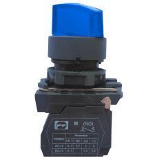 Вимикач кнопковий пластиковий FP5-AK3665230 2NO (блакитний) Промфактор