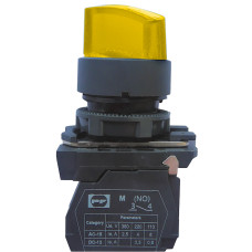 Вимикач кнопковий пластиковий FP5-AK3565230 2NO (жовтий) Промфактор