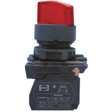 Вимикач кнопковий пластиковий FP5-AK3465230 2NO (червоний) Промфактор