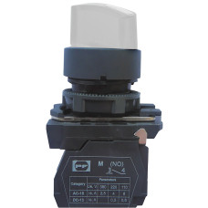 Вимикач кнопковий пластиковий FP5-AK2165230 1NO (білий) Промфактор