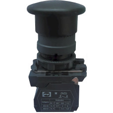 Вимикач кнопковий пластиковий FP5-AC21 1NO (чорний) Промфактор