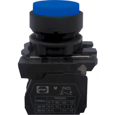 Вимикач кнопковий пластиковий FP5-AL61 1NO (блакитний) Промфактор
