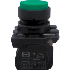Вимикач кнопковий пластиковий FP5-AL31 1NO (зелений) Промфактор