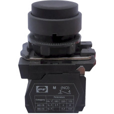 Вимикач кнопковий пластиковий FP5-AL21 1NO (чорний) Промфактор