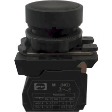 Вимикач кнопковий пластиковий FP5-AA21 1NО (чорний) Промфактор