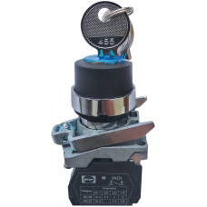 Вимикач кнопковий металевий FP4-BG21 1NO (чорний) Промфактор