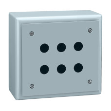 Пустая станция XB2S металл, 6 отверстий в 3 ряда Schneider Electric