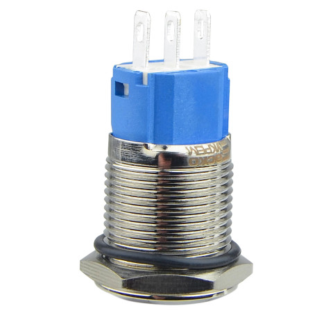 Кнопка металева пласка, 1NO+1NC. TYJ 16-211 АСКО-УКРЕМ